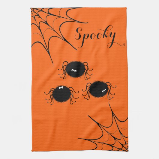 Halloween Kitchen Towel Dancing Spiders Theedoek (Verticaal)