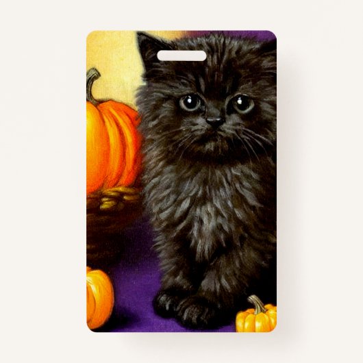  Halloween kitten Badge (Voorkant)