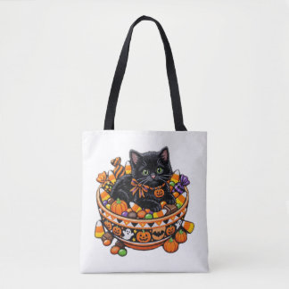 Halloween Kitten Boodschaptas Draagtas