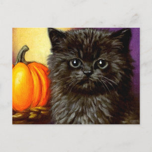  Halloween kitten Briefkaart