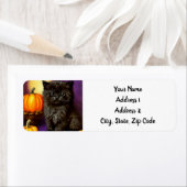  Halloween kitten Etiket (Insitu)