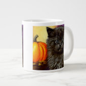 Halloween kitten Extra Grote Beker (Voorkant rechts)