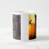 Halloween kitten Extra Grote Beker (Voorkant)