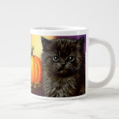 Halloween kitten Extra Grote Beker (Rechts)