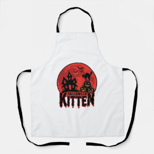 Halloween Kitten Geheime Huis Kat Grafisch_1 Schort