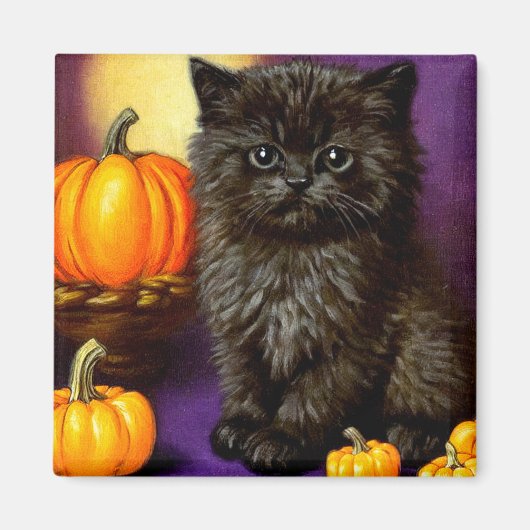  Halloween kitten Magneet (Voorkant)