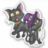 Halloween Kittens Sticker (Voorkant)