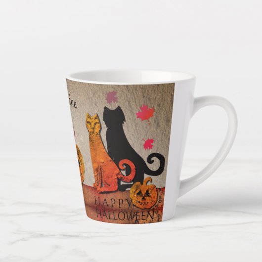 Halloween Kitty Latte Mug (Droite)