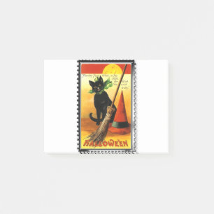 Halloween Kitty Zittende Heksenhoed Post-it® Notes