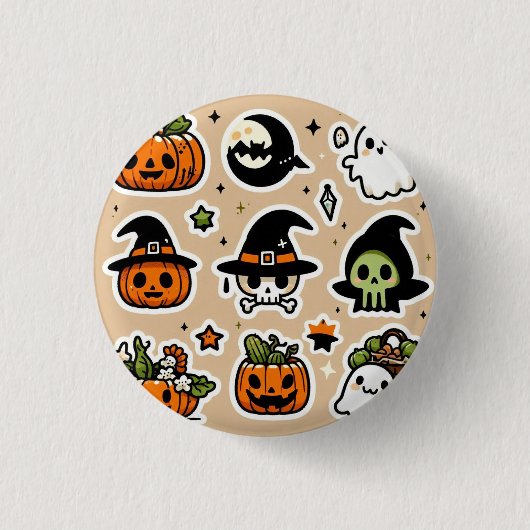 Halloween klassiekers ronde button 3,2 cm (Voorkant)
