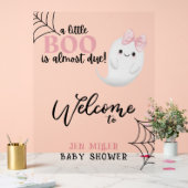 Halloween kleine boo Geesten welkom baby shower Acryl Bord (Huwelijk)