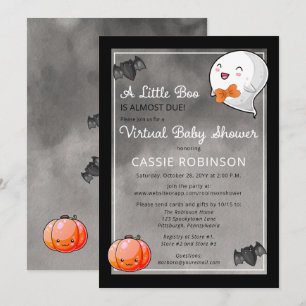 Halloween Kleine Boze Geest Jongen Virtuele Baby S Kaart