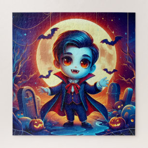 Halloween - Kleine schattige vampier Legpuzzel