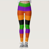 Halloween kleuren heks leggings (Voorkant)