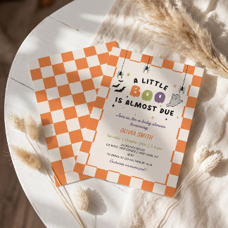 Halloween Kleurrijke Baby Shower Uitnodiging