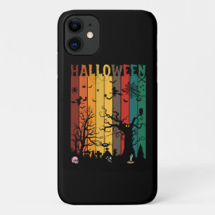 Halloween Kleurrijke Nacht iPhone 11 Hoesje