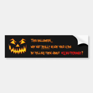 Halloween klimaatverandering bumpersticker