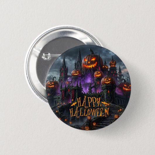 Halloween Knopspeld Ronde Button 5,7 Cm (Voorkant /achterkant)