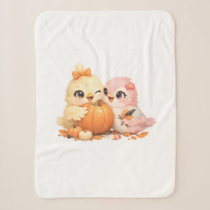 Halloween Knuffelachtige Vogel Beste Vrienden Baby Sherpa Deken