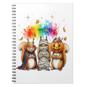 Halloween Knuffelige Eekhoorn Kostuum Notitieboek