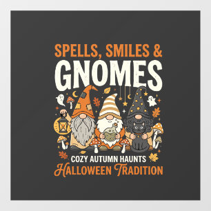 Halloween Knus Dwerg Feestje Raamsticker
