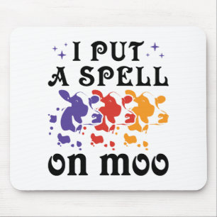 Halloween Koe... ik zet een spelletje op Moo Muismat