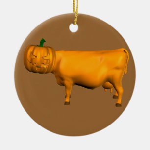 Halloween Koe Keramisch Ornament
