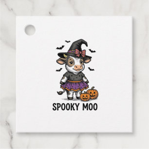 Halloween Koe Shirt Lieve Heks Kalf Gravering Kuns Bedankjes Labels