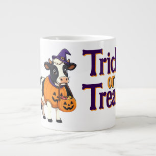 Halloween Koe Trick or Treat Mok – Schattige Heks
