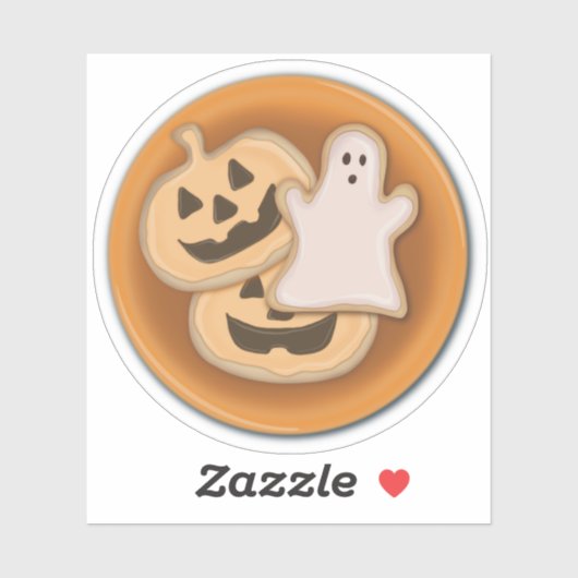 Halloween koekje bord sticker (Vel)