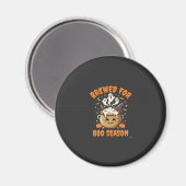 Halloween Koffie Boo Seizoen Magneet (Voorkant / Achterkant)
