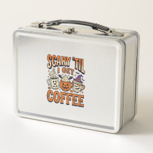Halloween Koffie Eng Tot Koffie Vintage T-shirt_