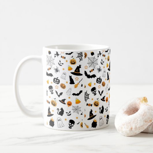 Halloween Koffiemok (Met donut)