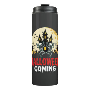 Halloween Komende Dansende Skeletten Geheime Kaste Thermosbeker