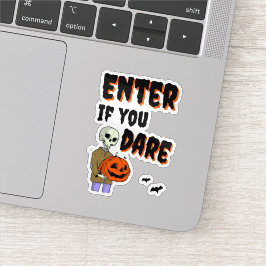 Halloween komt binnen als je durft te stickers