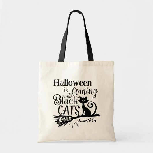 Halloween komt de Black Cats Canvas tas (Voorkant)
