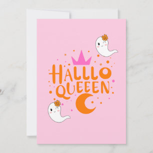 Halloween Koningin, Halloqueen, Retro Halloween Ku Feestdagenkaart