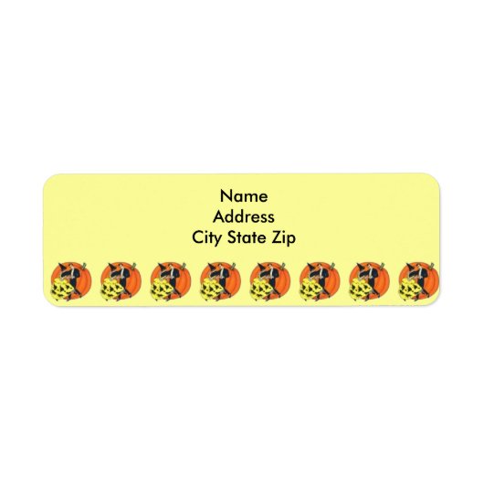 Halloween koppel Etiket (Voorkant)