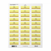 Halloween koppel Etiket (Full Sheet)