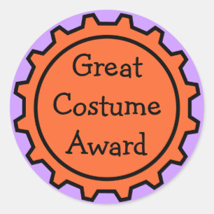 Halloween Kostuum Award Stickers