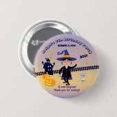 Halloween Kostuum Boy Wizard Verjaardagsfeest Ronde Button 5,7 Cm (Voorkant /achterkant)