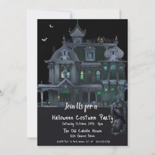 Halloween Kostuum Feest, Haunted House Kaart