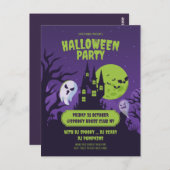 Halloween kostuum feest uitnodiging Halloween fees (Voorkant / Achterkant)