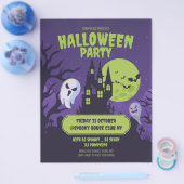 Halloween kostuum feest uitnodiging Halloween fees Flyer (Enkel)