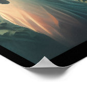 Halloween kostuum geest in het bos gothic poster (Hoek)