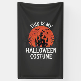 Halloween Kostuum Heel Geestig Kasteel Vector Desi Spandoek