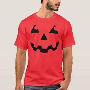 Halloween Kostuum Jack O' Lantern Pompoen Gezicht T-shirt