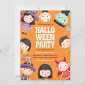 Halloween Kostuum Kinderen Trick Sinterklaasfeestj Kaart (Voorkant)