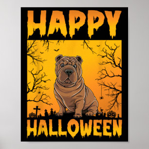 Halloween Kostuum Mannen Vrouwen Kinder Funny Shar Poster