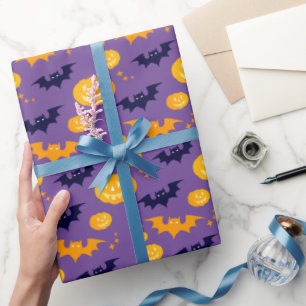 Halloween kostuum meisje heks verjaardagsfeestje cadeaupapier